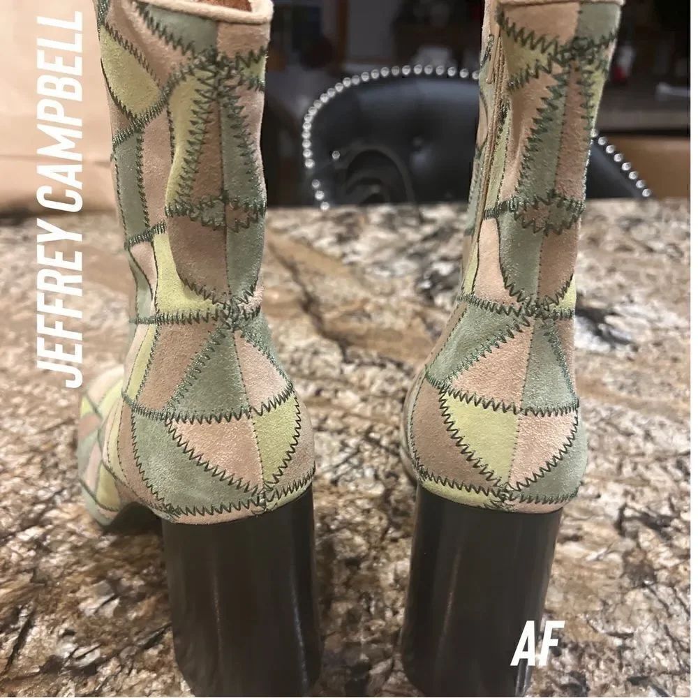 JEFFREY CAMPBELL VERSUS PW BOOTIE IN GREEN NEW SIZE 9.5 - Picture 7 of 7